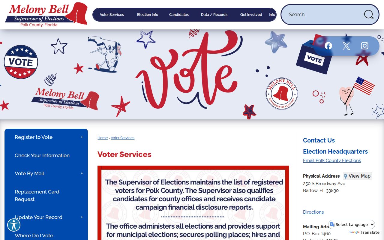 Haines City neighbors voter services information