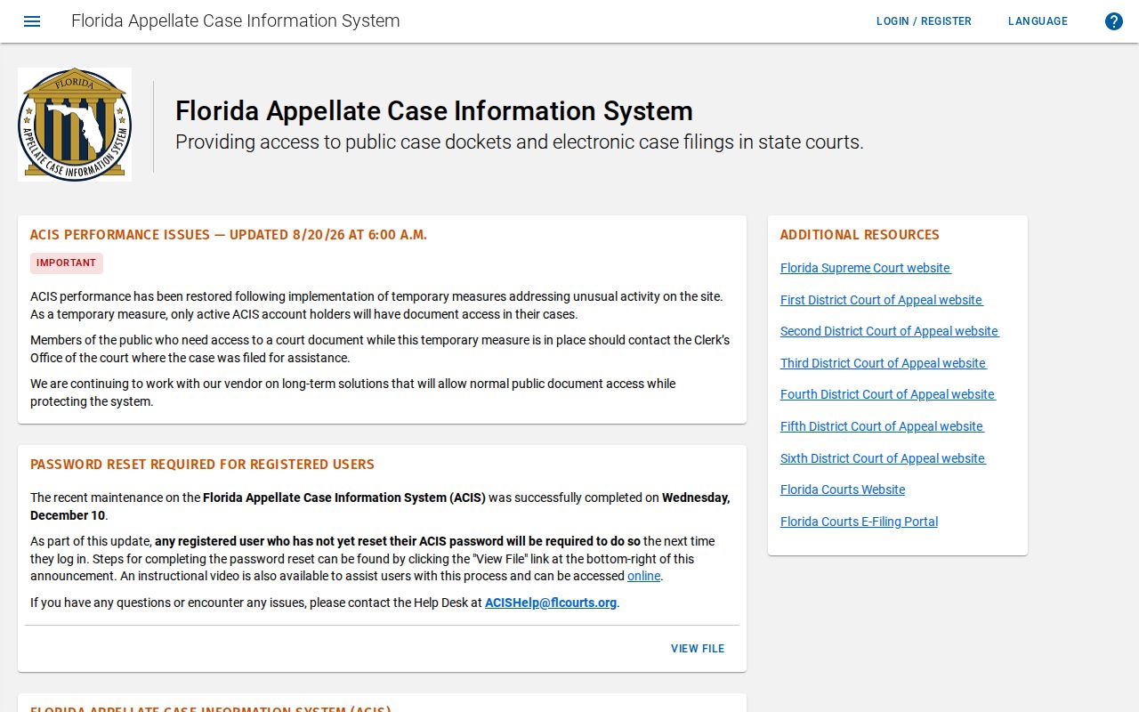 Haines City resident lookup through Florida appellate case records
